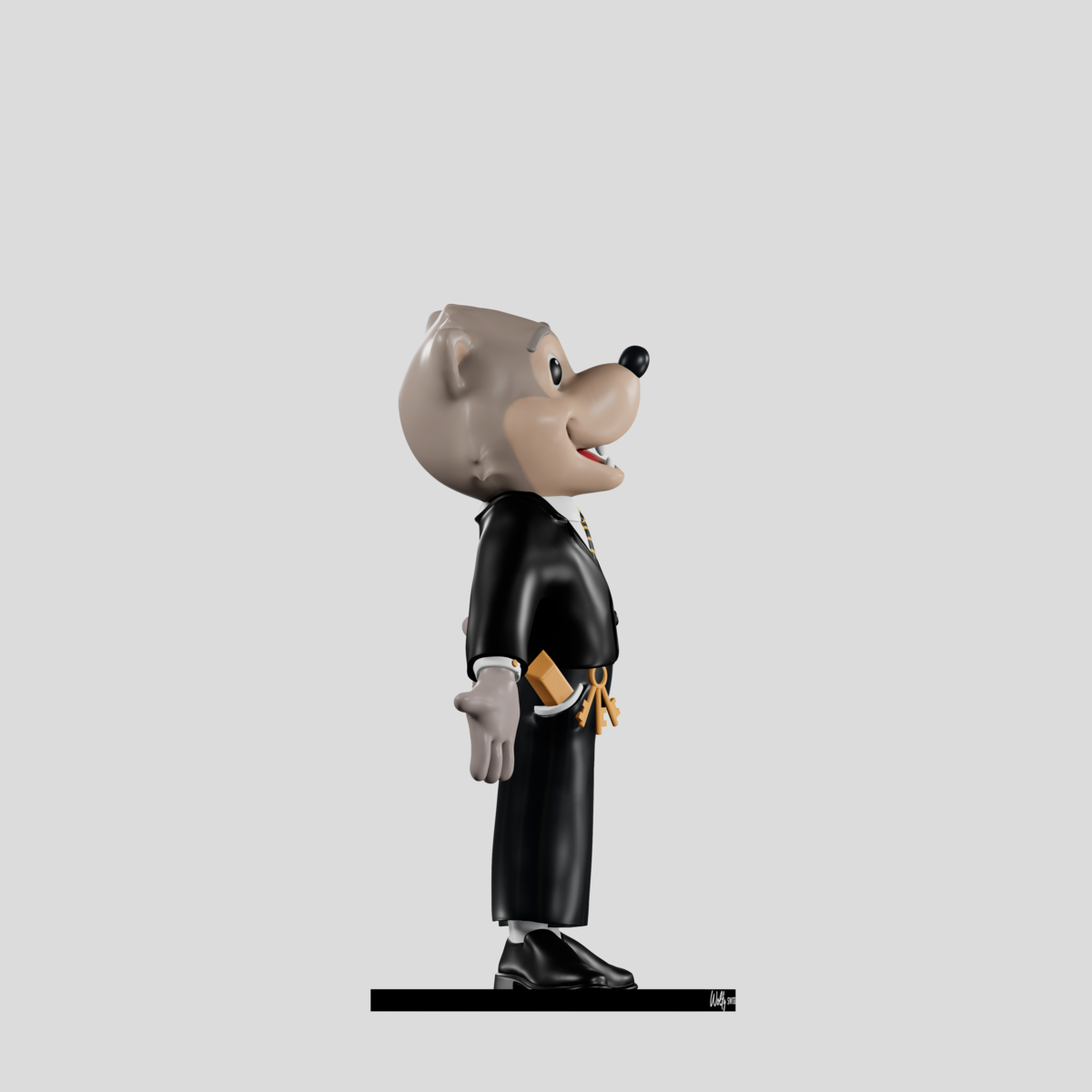 Wolfy | The Swiss Banker | Resin Art Toy
